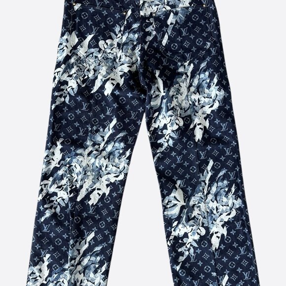 Louis Vuitton Blue Floral Monogram Jeans - Picture 2 of 8